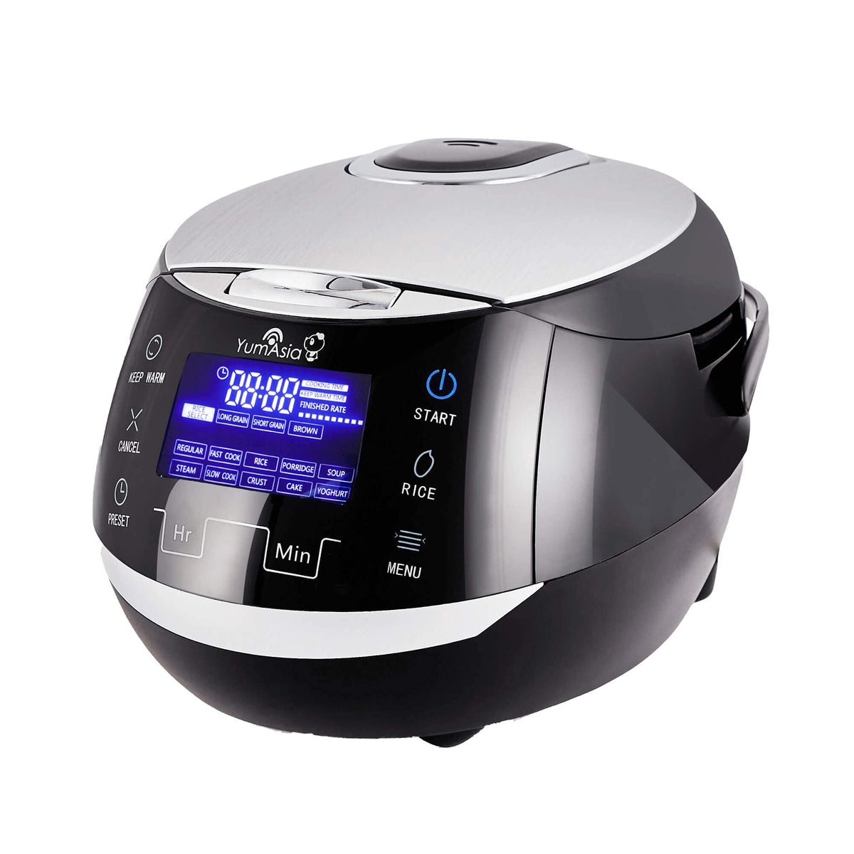 Sakura Reiskocher Keramikschale Fuzzy Logic 1,5 L 6 Reiskochfunktionen 6 Multikocherfunktionen LED Display EU