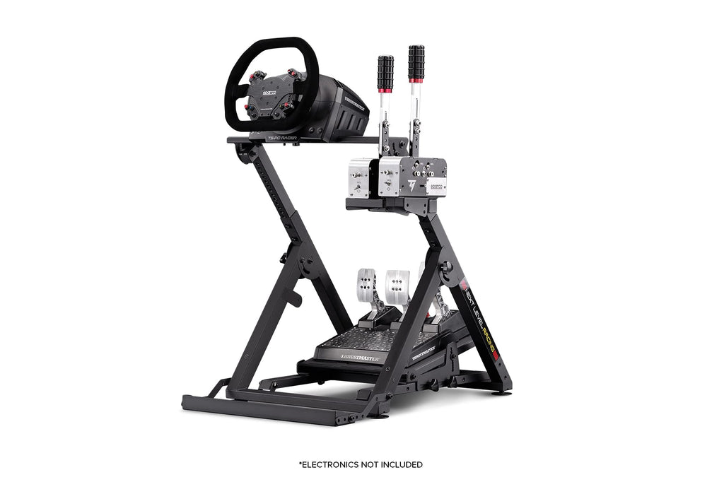 Racing Simulator Wheel Stand 2.0, Adjustable Height and Angle, Foldable Steel Frame with Shifter Mount