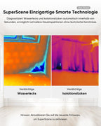 Kompakte Wärmebildkamera E02 SuperIR 240x240 20Hz Minus20°C bis 400°C mit Laserpointer und visueller Kamera