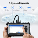 OBD2 Diagnosegerät AD500 10 Funktionen Auto VIN 4 Systemdiagnose für Motor ABS SRS Getriebe kostenloses Update