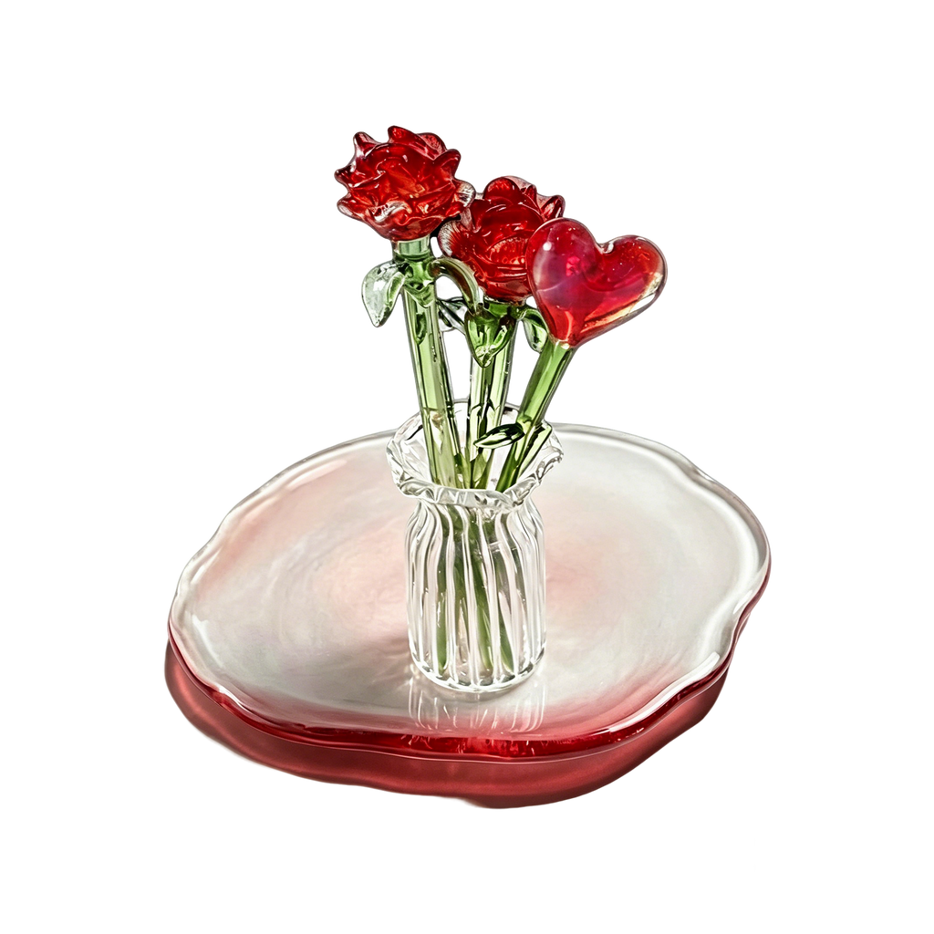 mundgeblasener Glasstrauß