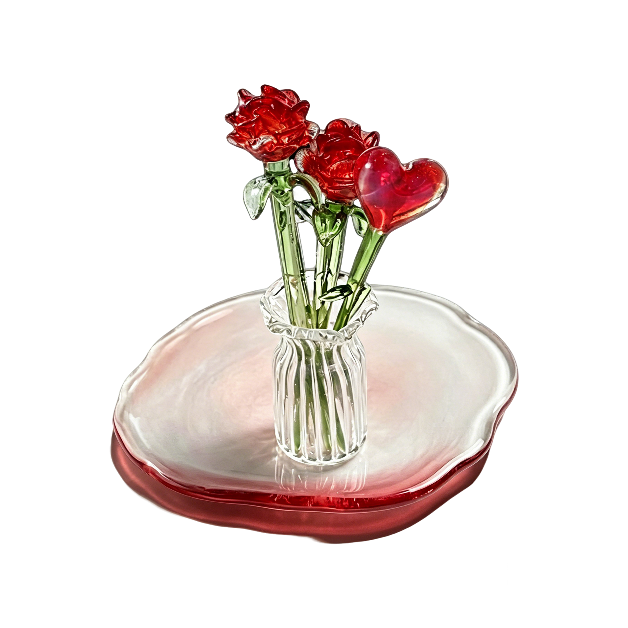 mundgeblasener Glasstrauß