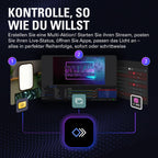 Stream Deck + XL Kontrollplattform mit Touchleiste für professionelle Steuerung von Streaming und Produktion