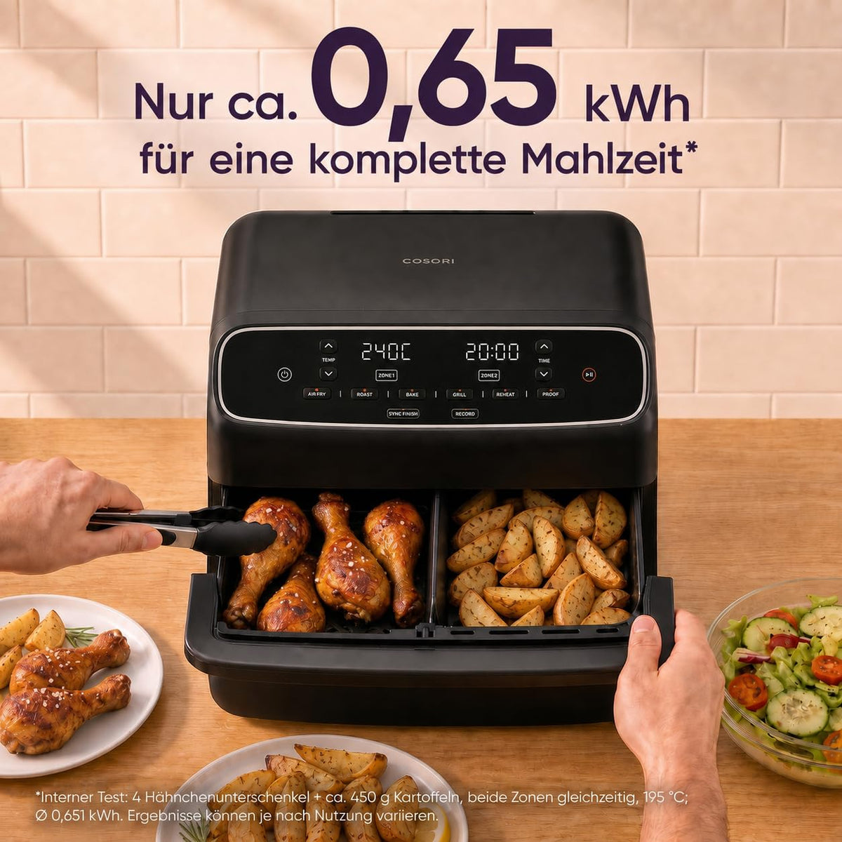 Airfryer Heißluftfritteuse der neuen Generation 2026 mit Dual Blaze Twinfry Compact und NTC Technologie