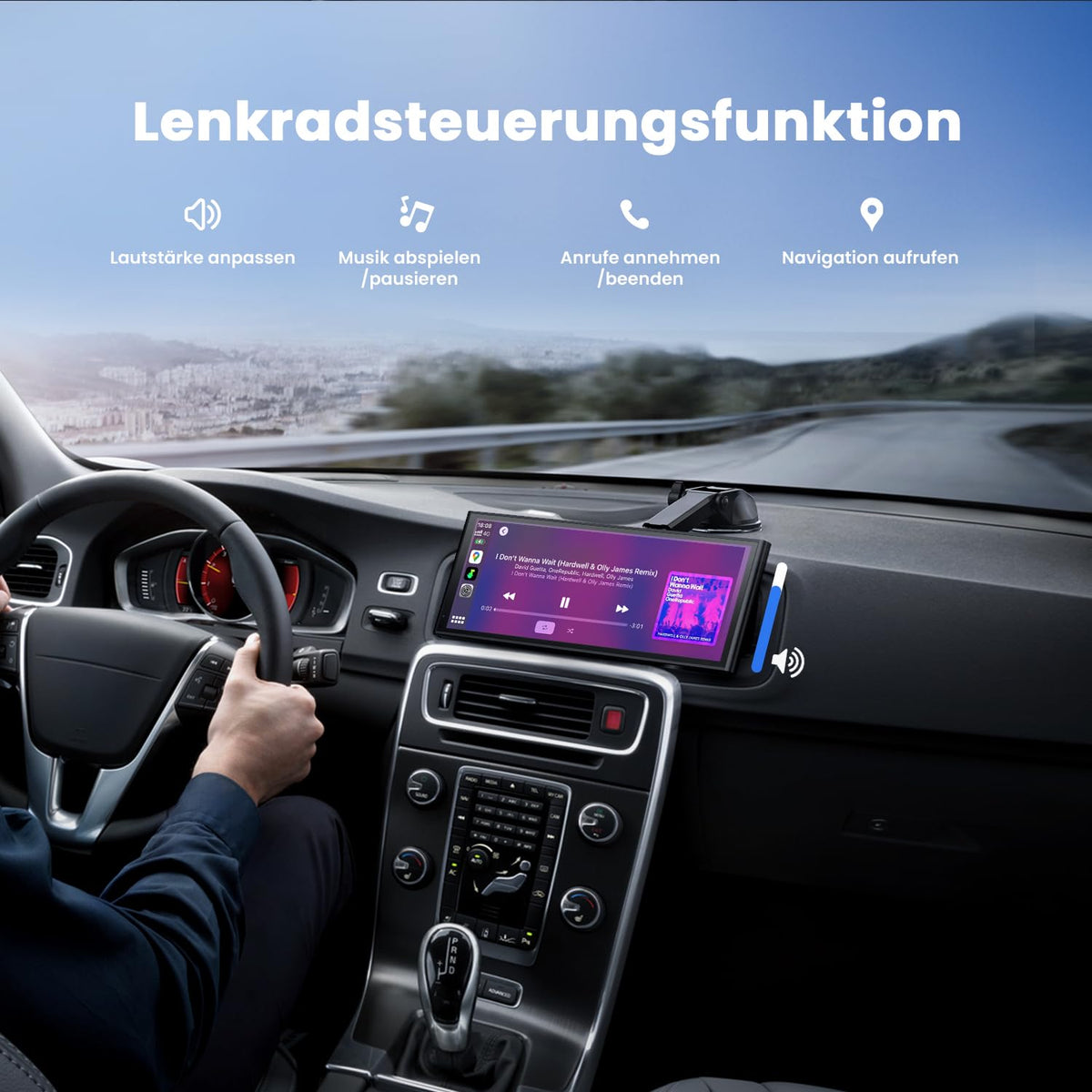 23.52 cm Tragbares Carplay Display mit OTA Update und Smartphone Integration für Fahrzeuge
