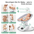 CocoSway elektrische Babywippe 3D Motion 6 Bewegungen 4 Stufen Fernbedienung 8 Wiegenlieder