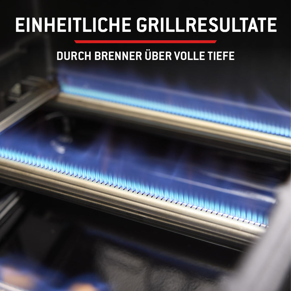 Gasgrill Spirit E410 für Garten, Terrasse und Balkon, mit 4 Brennern, großer Grillfläche und Deckelthermometer