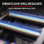 Gasgrill Spirit E410 für Garten, Terrasse und Balkon, mit 4 Brennern, großer Grillfläche und Deckelthermometer