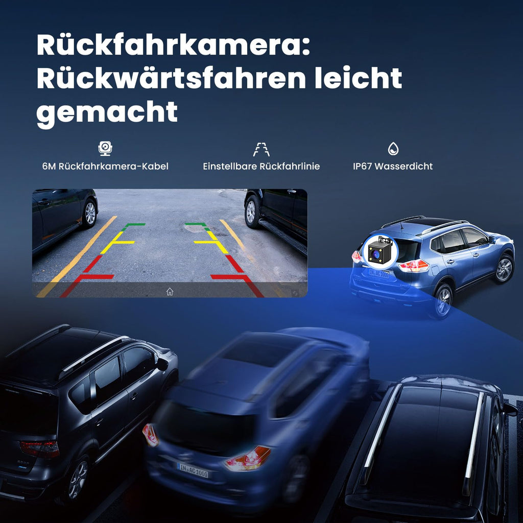 23.52 cm Tragbares Carplay Display mit OTA Update und Smartphone Integration für Fahrzeuge