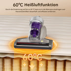JV35 Milbensauger mit UV-C Licht 700 W Heißluftfunktion und doppeltem Zyklon für Matratzen Betten und Sofa