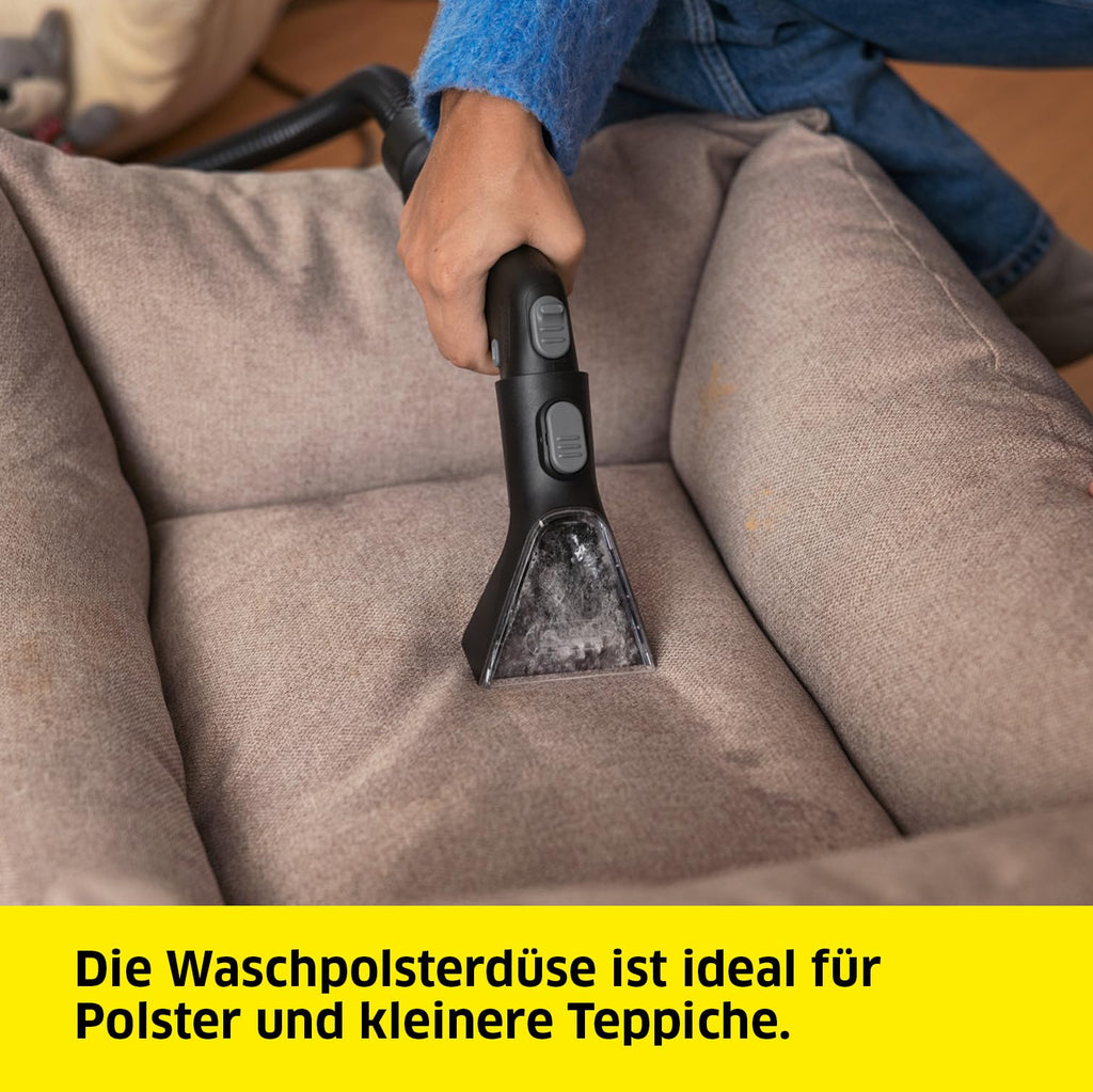 Waschsauger SE 3 Compact für Teppichreinigung und Polsterreinigung, Sprühextraktion, starke Saugleistung, weiß