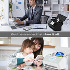iX2500 Schwarz Dokumentenscanner Duplex 45 ppm 100 Blatt ADF 600 DPI 5 Zoll Touchscreen WLAN Bluetooth USB