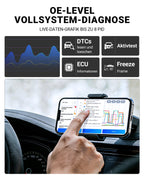OBD2 Diagnosegerät A30M bidirektional kabellos KI 26+ Resets Öl ABS BMS DPF 8 PID Livedaten iOS Android CAN FD