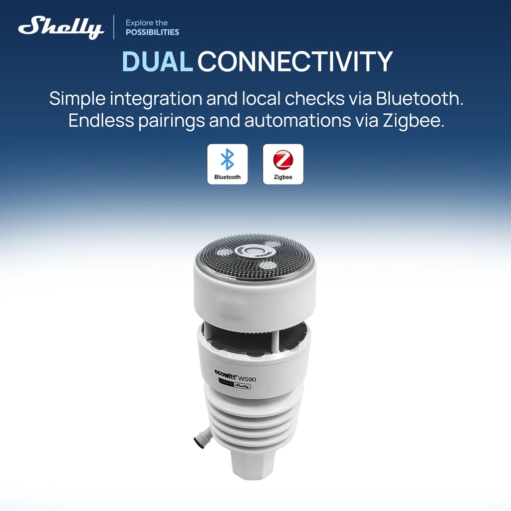Intelligente Wetterstation WS90 mit Bluetooth und Zigbee Konnektivität für präzise Wetterbeobachtung