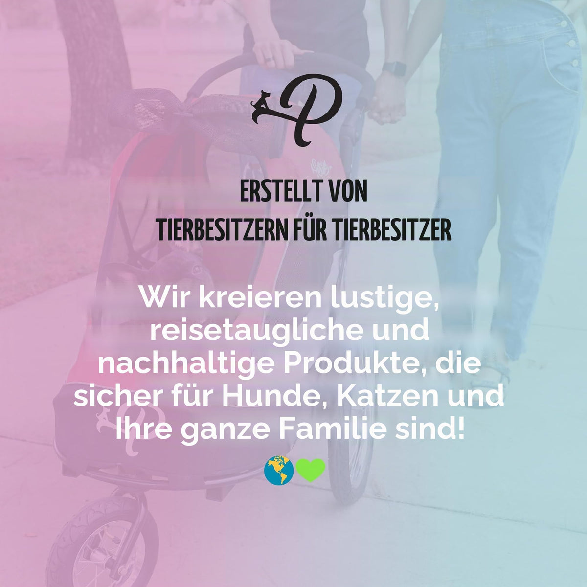 Breeze Große Hundebuggy Hundewagen mit Luftreifen wandelbar zum Fahrradanhänger für Hunde Schwarz 1 Stück