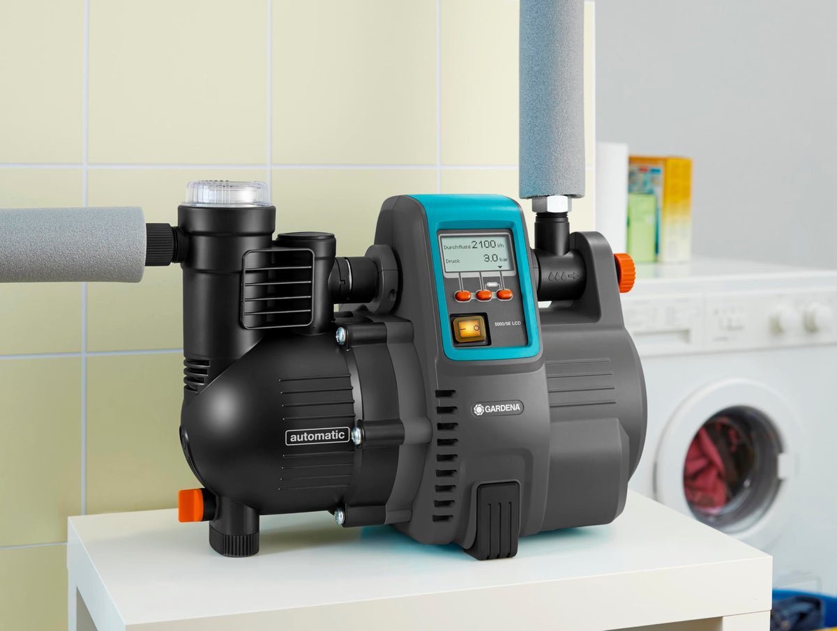 Hauswasserautomat Comfort 5000/5E LCD 5000 l/h 1300 W Thermoschutzschalter Trockenlaufsicherung energiesparend