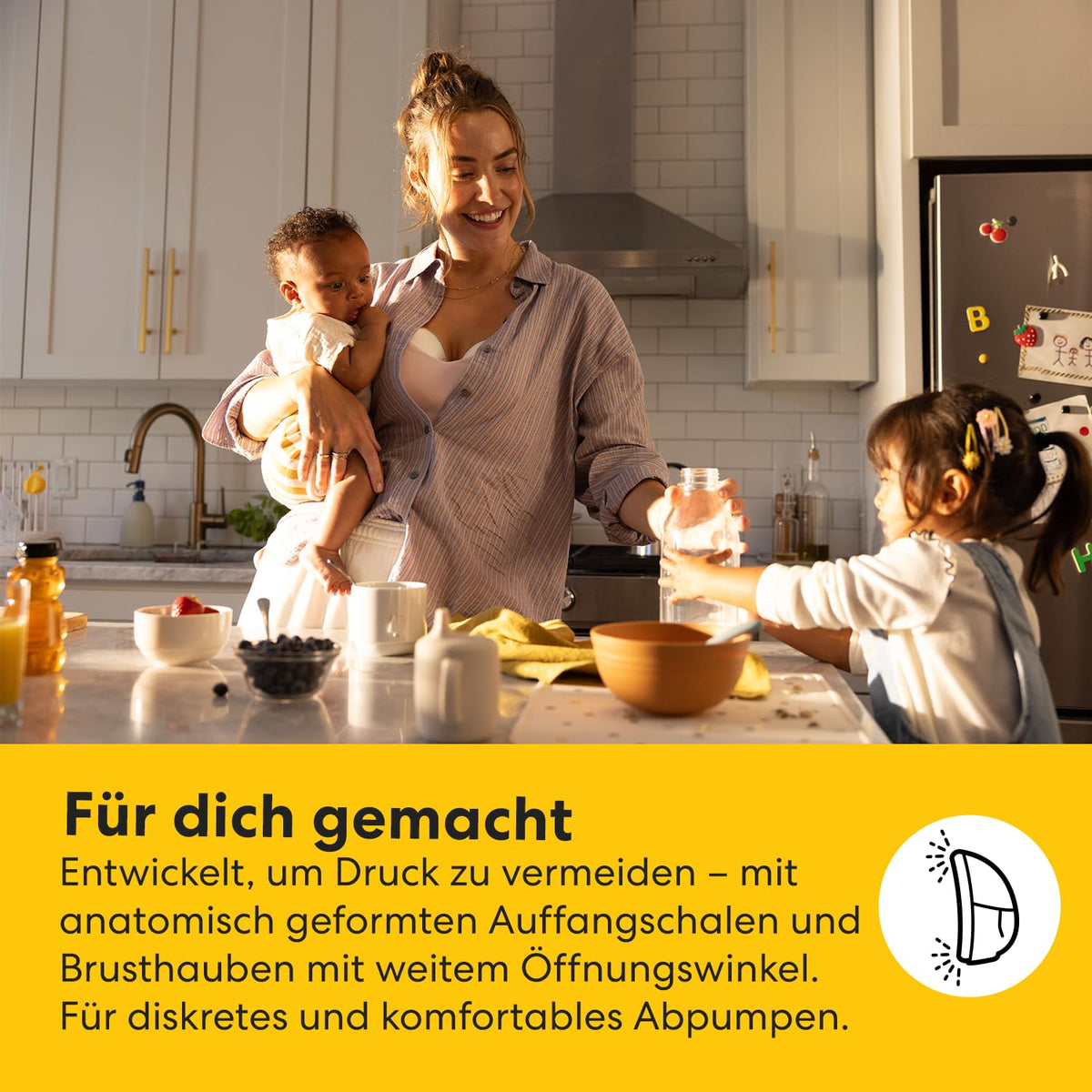 Motion InBra tragbare elektrische Milchpumpe mit Aufbewahrungstasche, hocheffizient, komfortabel und diskret