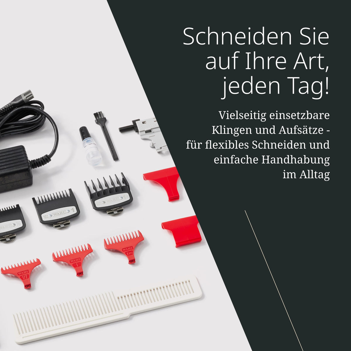 Kabellose Barber Combo mit Magic Clip und Detailer Li professioneller Haarschneider Trimmer wiederaufladbar Set