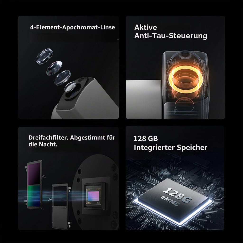 Seestar S30 Pro Smart Teleskop für astronomische Beobachtung und per App gesteuerte Astrofotografie