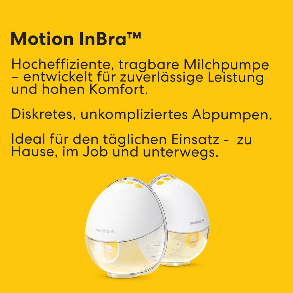 Motion InBra tragbare elektrische Milchpumpe mit Aufbewahrungstasche, hocheffizient, komfortabel und diskret