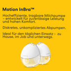 Motion InBra tragbare elektrische Milchpumpe mit Aufbewahrungstasche, hocheffizient, komfortabel und diskret