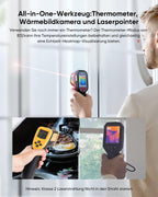 Kompakte Wärmebildkamera E02 SuperIR 240x240 20Hz Minus20°C bis 400°C mit Laserpointer und visueller Kamera