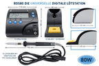 RDS80 Digital Lötstation, 80W, 150 bis 450 °C regelbar, mit 2,2mm Meißelspitze, Standby und Schlaffunktion