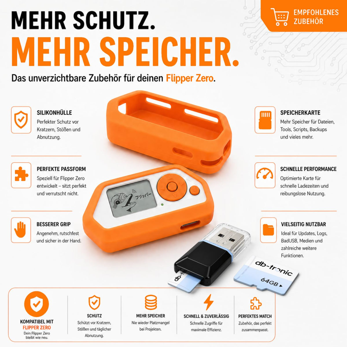 Zero Starter Full Set mit WiFi Board, Silikonhülle, 64 GB Speicherkarte und USB Kartenleser