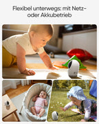 Babyphone mit Kamera E21 einsetzbar als Außenüberwachungskamera mit 4K UHD Auflösung und Videobabymonitor