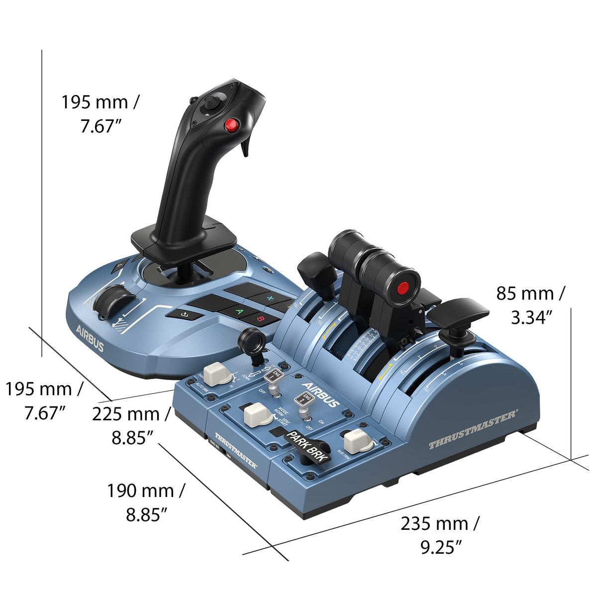 TCA Captain Pack X Airbus Edition with Sidestick and Throttle Quadrant for Flight Simulator on Xbox and PC