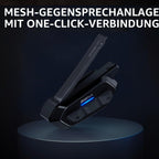 Spider RT1 Flaches Mesh Kommunikationssystem für Motorräder mit Helmsprechgerät und Gegensprechfunktion