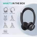 WH64 Mono Wireless Headset mit DECT und Bluetooth Dual Modus sowie geräuschunterdrückendem Mikrofon