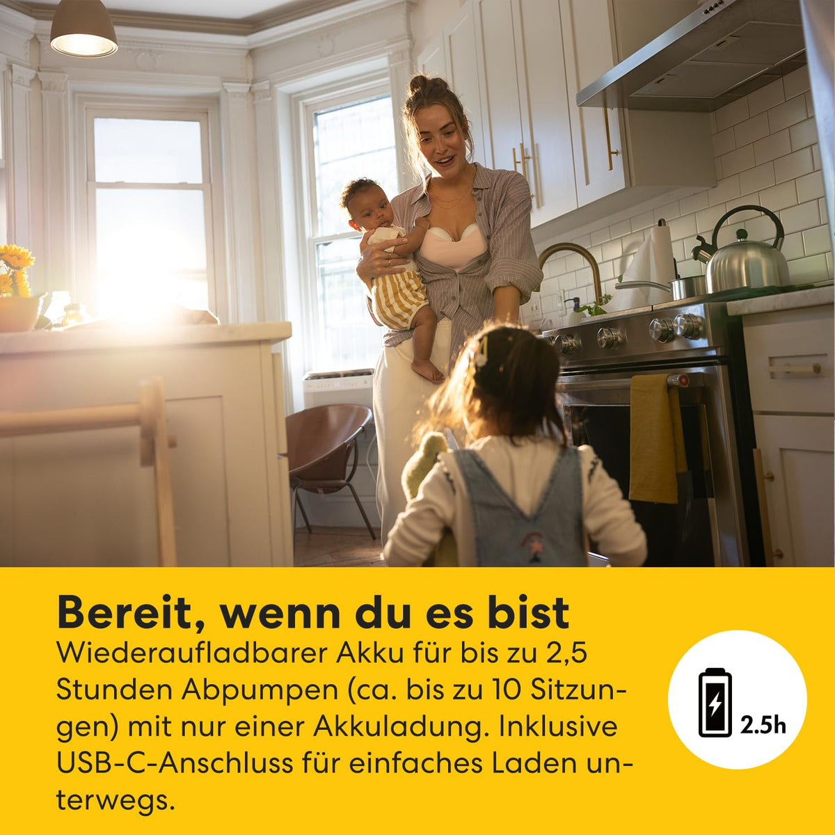 Motion InBra tragbare elektrische Milchpumpe mit Aufbewahrungstasche, hocheffizient, komfortabel und diskret