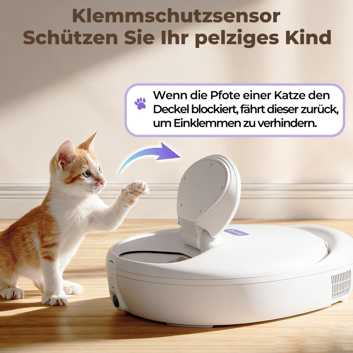 Intelligenter Nassfutterautomat für Katzen mit Halbleiterkühlung und Heizung App 4 Mahlzeiten Infrarotsensor