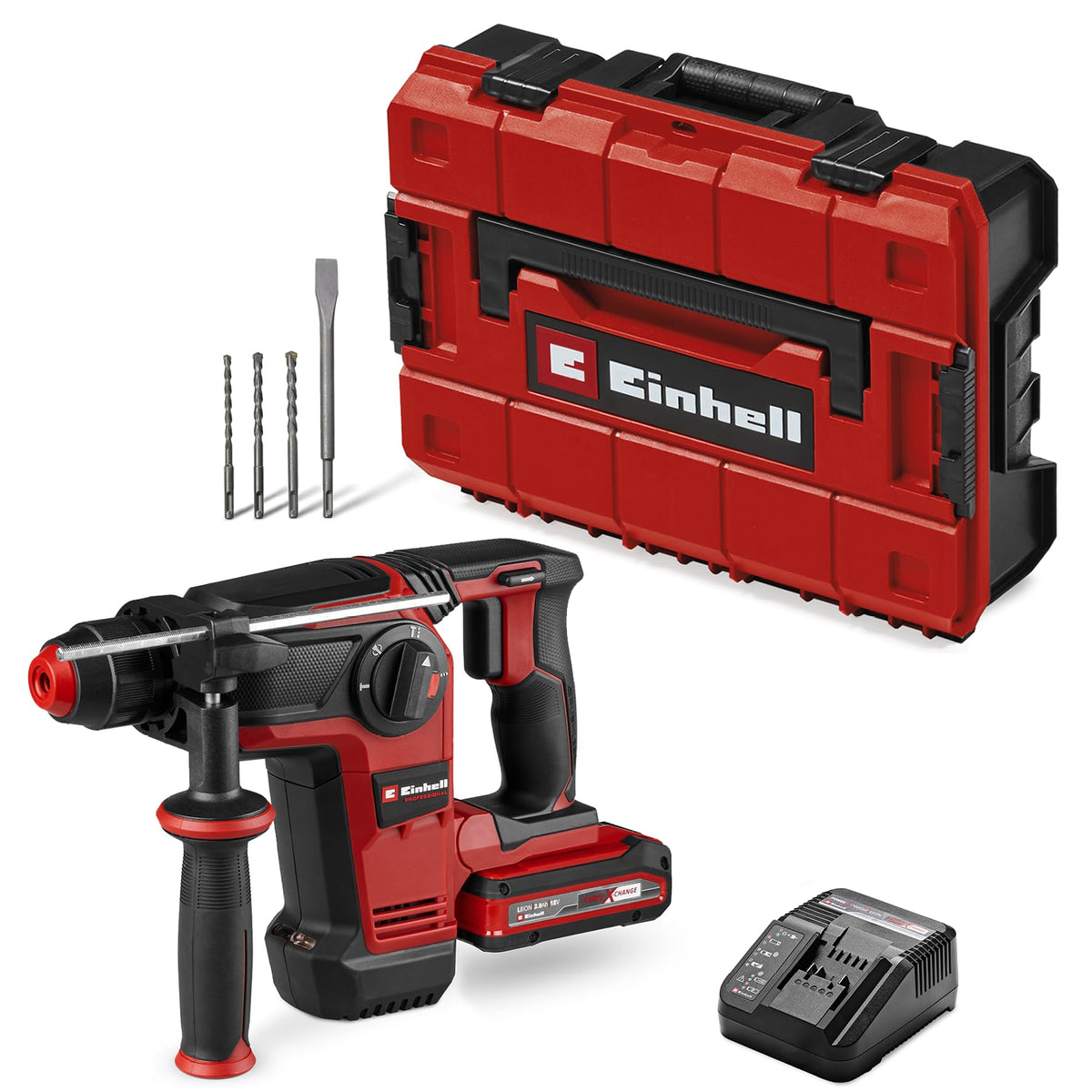 Professional Akkubohrhammer TP HD 18/28 Li BL +4 mit 1x 3,0 Ah+ 18V bürstenloser Hochleistungsmotor