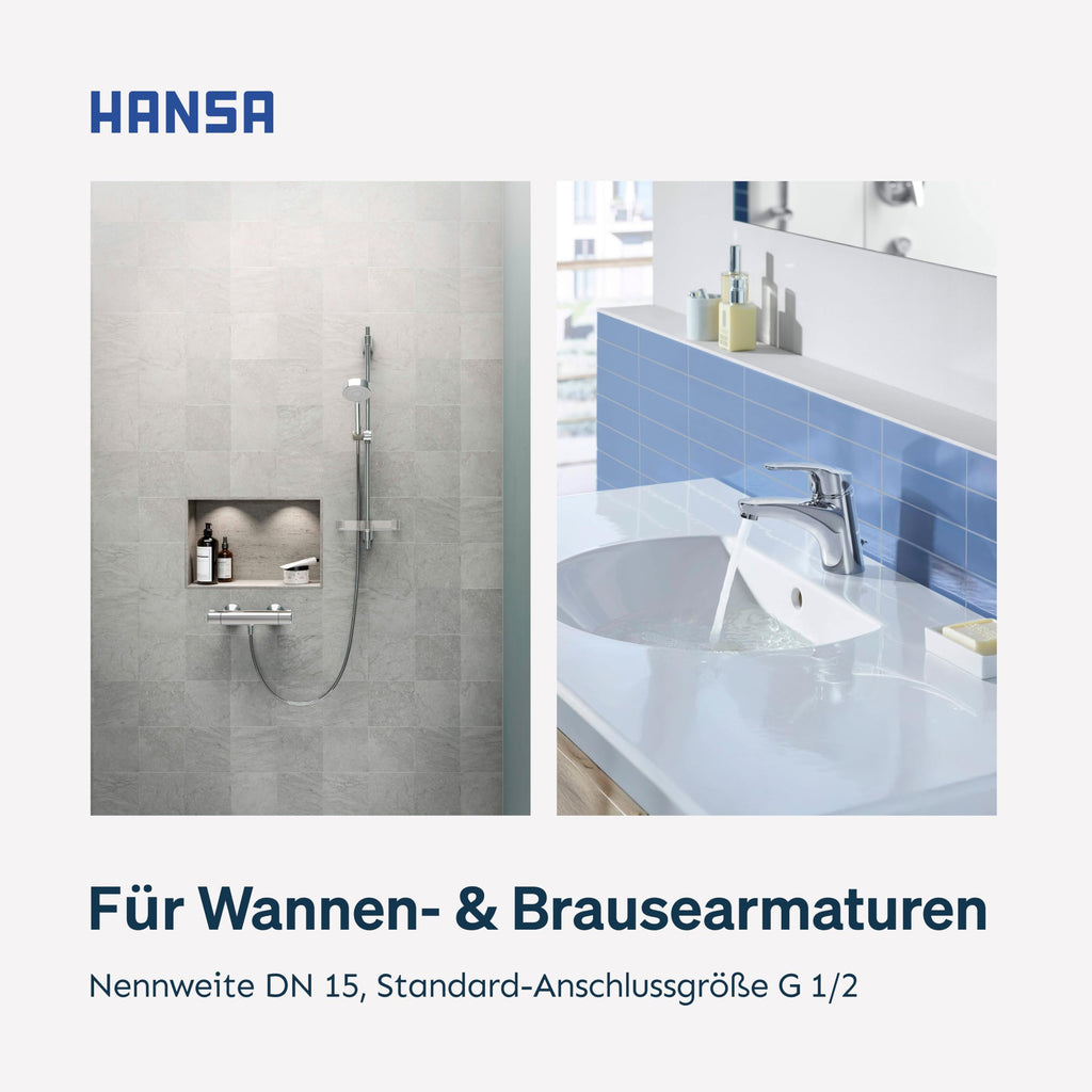 Thermostatkartusche Messing mit Absperrung und Schmutzfilter, G 1/2, DN 15, für Duschthermostat und Badarmatur