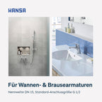 Thermostatkartusche Messing mit Absperrung und Schmutzfilter, G 1/2, DN 15, für Duschthermostat und Badarmatur