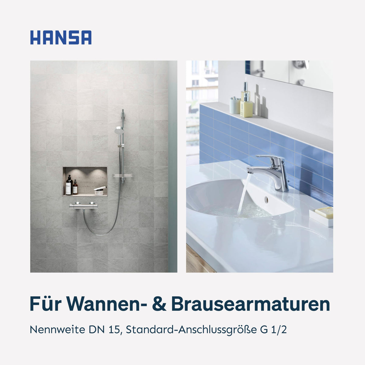 Thermostatkartusche Messing mit Absperrung und Schmutzfilter, G 1/2, DN 15, für Duschthermostat und Badarmatur