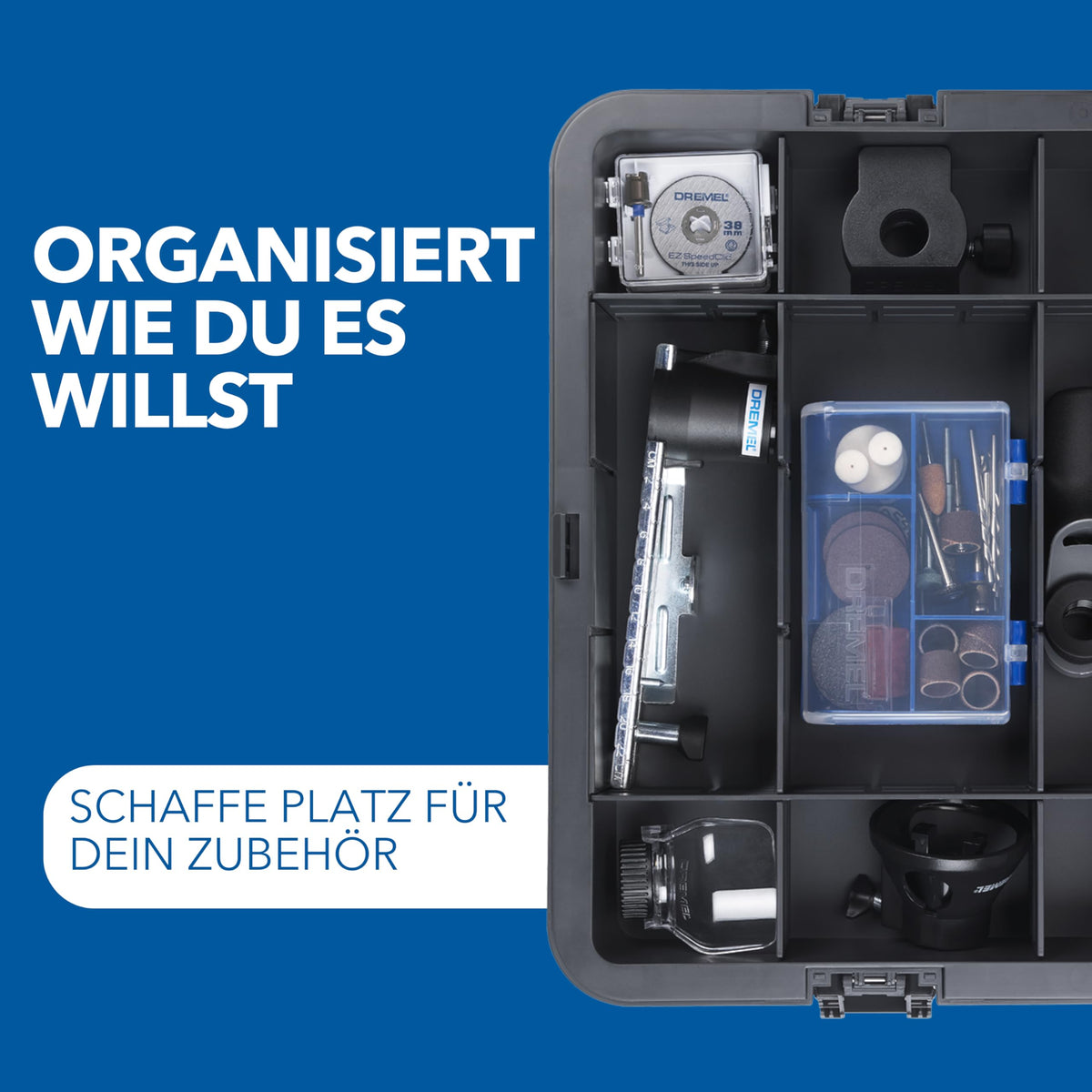 8250 Bürstenloses 12V Akku Multifunktionswerkzeug mit 72 Zubehörteilen im Set für Heimwerker