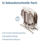 Iora Select Beistellbett faltbar schaukelnd CloudCore Matratze 5 Höhenstufen Elegance Truffle