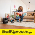 Waschsauger SE 3 Compact für Teppichreinigung und Polsterreinigung, Sprühextraktion, starke Saugleistung, weiß