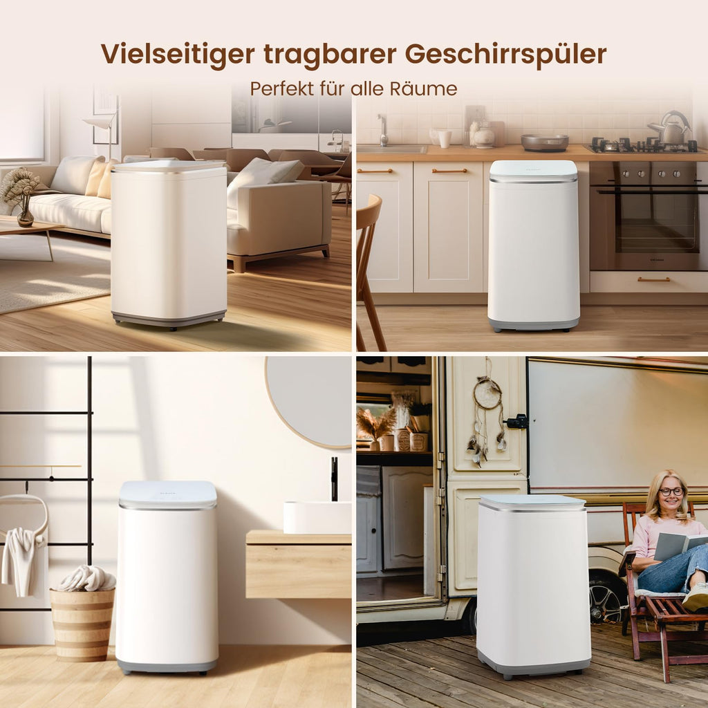 Mini Waschmaschine 3 kg Fassungsvermögen kleine Waschmaschine Energieklasse A für kleine Haushalte