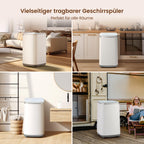 Mini Waschmaschine 3 kg Fassungsvermögen kleine Waschmaschine Energieklasse A für kleine Haushalte