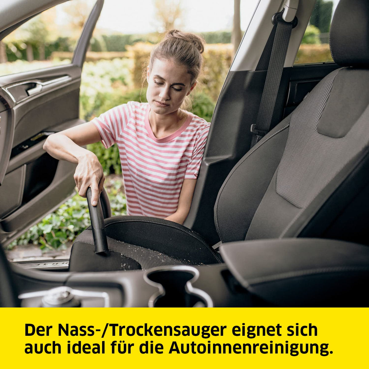 Nass-/Trockensauger WD 6 P S V-30/8/35/T für maximale Reichweite im Haushalt, in der Werkstatt und im Auto