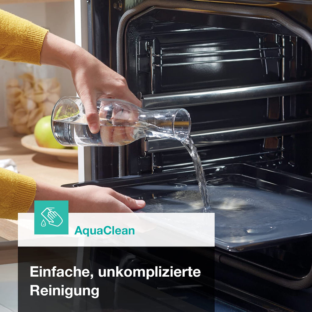 Einbauherdset Inox Glaskeramikkochfeld 77L Heißluft ExtraSteam EcoClean AirFry PizzaMode Energieklasse A