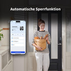 Smart Lock U200 Türschloss in Schwarz mit Apple Home Key und Matter over Thread für Smart Home Systeme