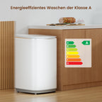 Mini Waschmaschine 3 kg Fassungsvermögen kleine Waschmaschine Energieklasse A für kleine Haushalte