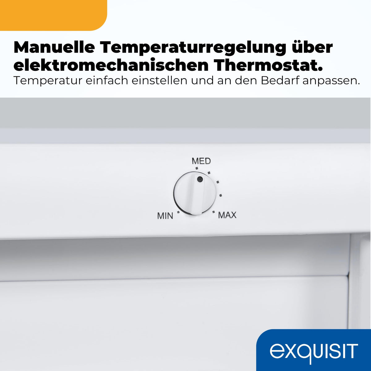 GS512040E Gefrierschrank Tiefkühlschrank 91 Liter Nutzinhalt klein in Weiß Energieeffizienzklasse E