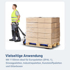 Hubwagen 2500 kg aus Stahl, Gabellänge 1150 mm, robust, hydraulisch, ideal für Lager und Logistik