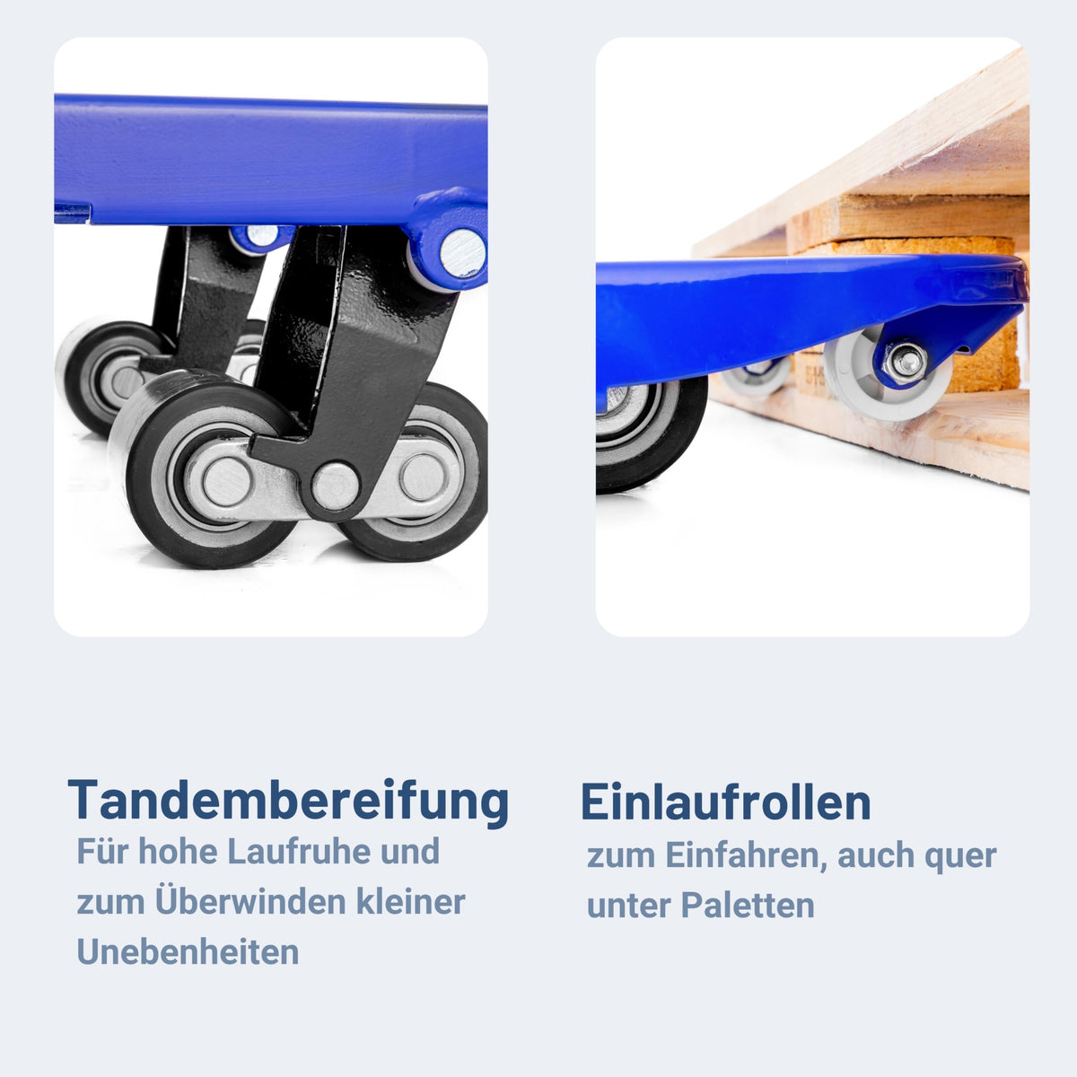 Hubwagen 2500 kg aus Stahl, Gabellänge 1150 mm, robust, hydraulisch, ideal für Lager und Logistik